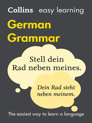 Easy Learning German Grammar - ebook